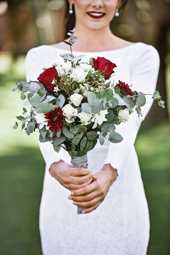 Bouquet mariage flou