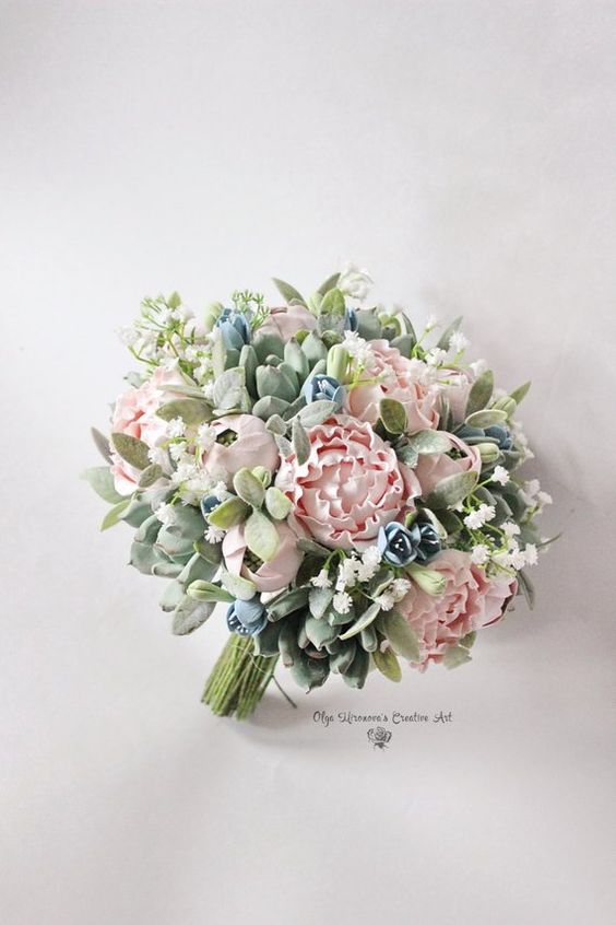 Bouquet de mariée fleurs artificielles