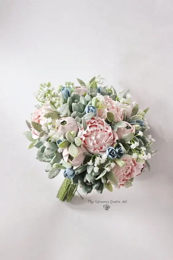 Bouquet de mariée fleurs artificielles